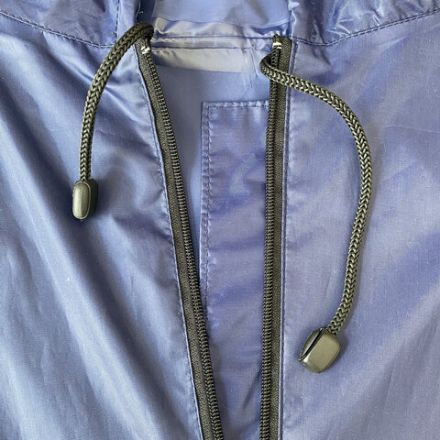 Дождевик-плащ синий на молнии многоразовый с ПВХ-покрытием, размер 52-54 (XL), рост 170-176, ГРАНДМАСТЕР, 610866