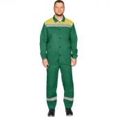 Костюм рабочий летний муж. л16-КБР с СОП зел/желт (р.48-50) 170-176