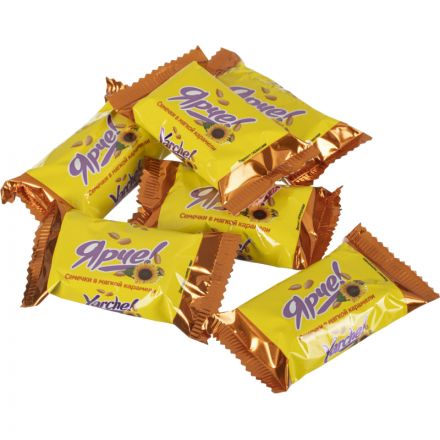 Конфеты шоколадные Ярче! с семенами подсолнечника, 500г (НК838)