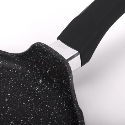 Сковорода блинная 22 см антипригарное покрытие, soft-touch ручка, МЕЧТА "Гранит Black", черная, 12802 Сковорода блинная 22 см антипригарное покрытие, soft-touch ручка, МЕЧТА "Гранит Black", черная, 12802