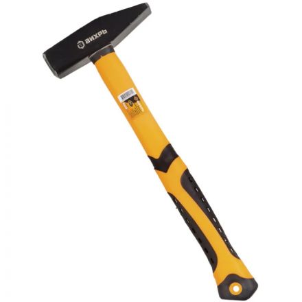 Молоток 600г.Квадратный боек, фиберглассовая двухкомп. ручка Вихрь 73/6/8/6