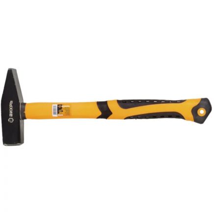 Молоток 600г.Квадратный боек, фиберглассовая двухкомп. ручка Вихрь 73/6/8/6