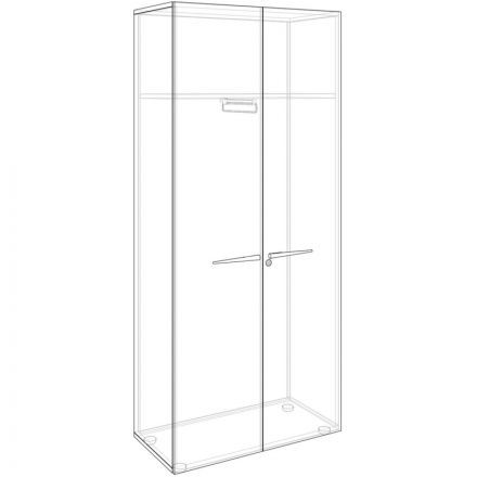 Гардероб Linkor орех линк/бел 147H107