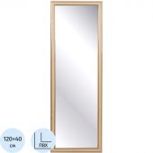 Зеркало МГЛ_ настенное 120Б (400x1200) багет ПВХ дуб