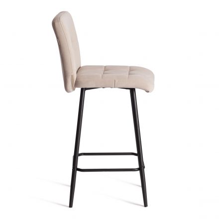 Полубарный стул  Medeo/Медео велюр, бежевый, 7, 42х56х102 см