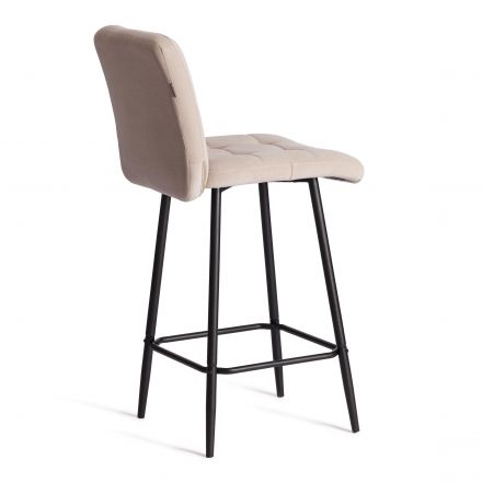Полубарный стул  Medeo/Медео велюр, бежевый, 7, 42х56х102 см