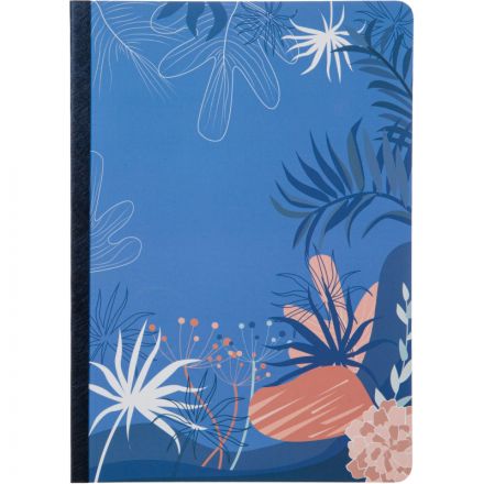 Тетрадь общая Attache Selection Navy nature Синий А5 80л клетка, сшивка