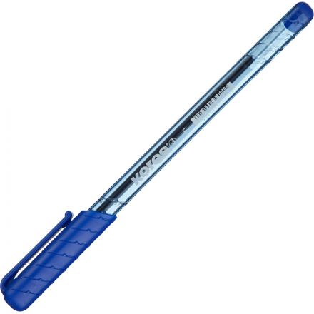 Ручка шариковая одноразовая Kores K1 синяя (толщина линии 0.5 мм)