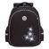 Ранец GRIZZLY анатомическая спинка, c брелоком, для девочек, "HEARTS", чёрный 36х28х20 см, RAz-586-5/1