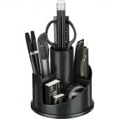 Настольный набор Attache черный 14 предметов вращающийся