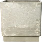 Горшок квадратный (С ВКЛАДЫШЕМ КОНТРОЛЯ ВОДЫ) светло-серый, H-16UF30сду