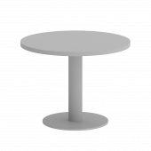 Home Office Стол журнальный круглый VR.SP-5-60.1G Серый/Серый металл 600*600*450