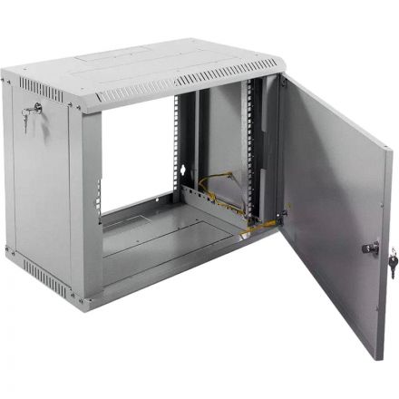 Шкаф настенный телеком. ЦМО разб. 9U (600х350) дверь металл (ШРН-Э-9.350.1)