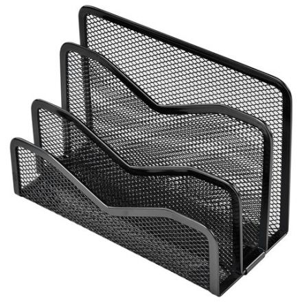 Подставка для бумаг и писем BRAUBERG "Germanium", металлическая, 3 секции, 122х173х83 мм, черная, 231946 Подставка для бумаг и писем BRAUBERG "Germanium", металлическая, 3 секции, 122х173х83 мм, черная, 231946