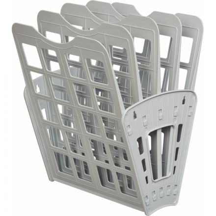 Лоток вертикальный Attache Веер сборный на 4 отделения серый юк Лоток вертикальный Attache Веер сборный на 4 отделения серый юк