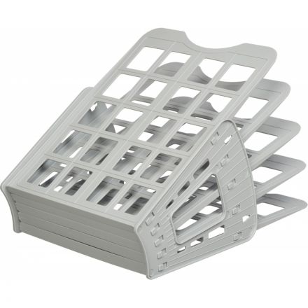 Лоток вертикальный Attache Веер сборный на 4 отделения серый юк Лоток вертикальный Attache Веер сборный на 4 отделения серый юк
