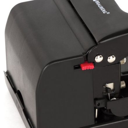 Дырокол металлический МОЩНЫЙ BRAUBERG "Heavy duty", до 100 л., черный, 226869