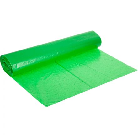 Мешки для мусора ПВД 120л 40мкм 20шт/рул зеленые 70x110см Luscan Bio