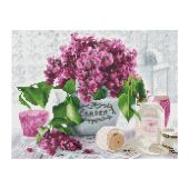 Алмазная мозаика ТРИ СОВЫ "Сирень", 30*40см, холст, картонная коробка с пластиковой ручкой Алмазная мозаика ТРИ СОВЫ "Сирень", 30*40см, холст, картонная коробка с пластиковой ручкой