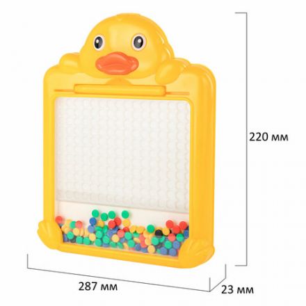 Мозаика магнитная развивающая для детей "Утенок", стилус, 101 магнит, 10 карточек, BAMBOX (БАМБОКС), 665888 Мозаика магнитная развивающая для детей "Утенок", стилус, 101 магнит, 10 карточек, BAMBOX (БАМБОКС), 665888