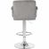 Стул барный LO_DOBRIN KRUGER ARM LM-5011_CH-M_V-MJ9-75 серый велюр
