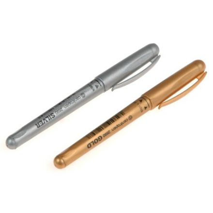 Маркер для декорирования ЗОЛОТОЙ CENTROPEN, круглый наконечник, 1,5-3 мм, 2690, 6 2690 0195