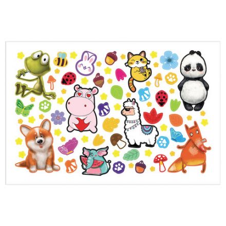 Альбом с наклейками, А5, 8 листов, 600 наклеек, "Милые и забавные" HATBER, 8Ан5, 8Ан5_31982