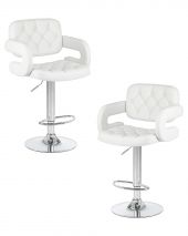 Набор 2 шт Стул барный DOBRIN TIESTO, белый