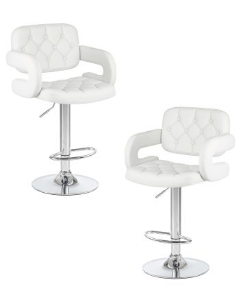 Набор 2 шт Стул барный DOBRIN TIESTO, белый