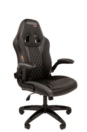 Офисное кресло Chairman game 15 Россия экопремиум черный/серый н.п.