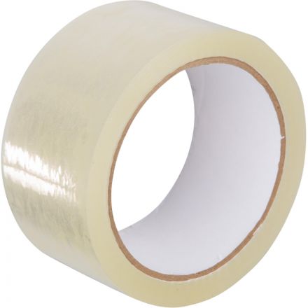 Клейкая лента упаковочная 48ммх66мх38мкм, прозрачная, 6 шт/уп