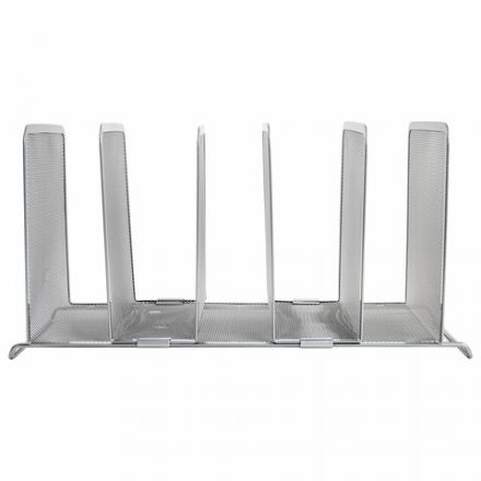 Подставка для сортировки писем и бумаг 5-ти секционная BRAUBERG "Germanium", 195х365х205 мм, серебро, 237969 Подставка для сортировки писем и бумаг 5-ти секционная BRAUBERG "Germanium", 195х365х205 мм, серебро, 237969