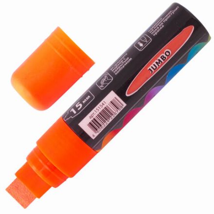 Маркер меловой "POP-ART" ОРАНЖЕВЫЙ, 15 мм, стираемый, для гладких поверхностей, BRAUBERG, 151541 Маркер меловой "POP-ART" ОРАНЖЕВЫЙ, 15 мм, стираемый, для гладких поверхностей, BRAUBERG, 151541