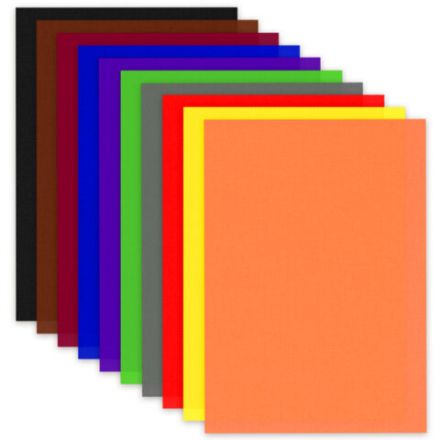 Цветная бумага ТИШЬЮ 17 г/м2, А4 (210х297 мм), 20 листов, 10 цветов интенсив, в папке, BRAUBERG, 116498