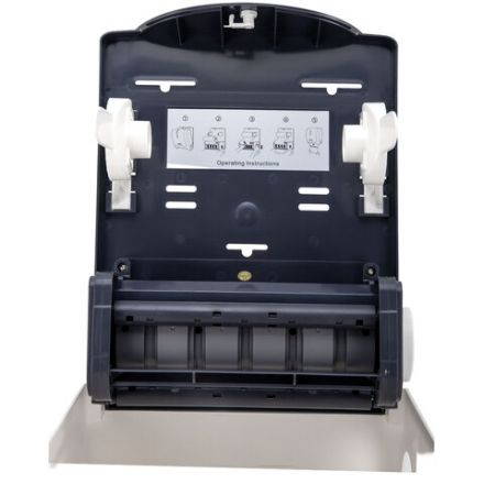 Диспенсер для полотенец в рулонах LAIMA PROFESSIONAL SUPER (H1), механический, белый, ABS-пластик, 609506