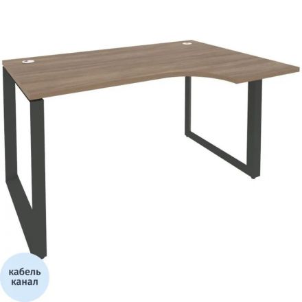 Стол ONIX-О правый О на металлокаркасе O.MO-SA-2R аризона дуб/антрацит Стол ONIX-О правый О на металлокаркасе O.MO-SA-2R аризона дуб/антрацит