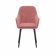 Стул с подлокотниками Leset Слим, каркас Черный, велюр Персиковый Персиковый, Ткань Велюр