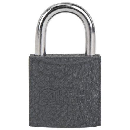 Замок навесной чугунный 25 мм "Стандарт", 2 ключа, ГРАНДМАСТЕР, 671289