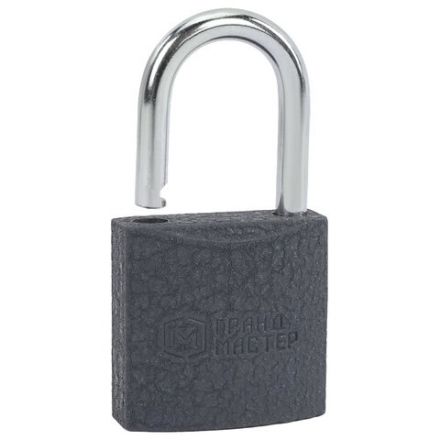 Замок навесной чугунный 25 мм "Стандарт", 2 ключа, ГРАНДМАСТЕР, 671289