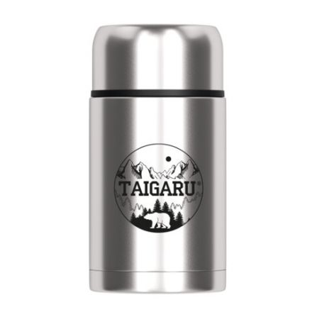 Термос 0,8л FOOD, для еды/напитков с широким горлом, нержавеющая сталь SUS304, серебристый, TAIGARU (ТАЙГАРУ), 700325
