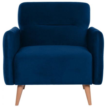 Кресло Finsoffa HYGGE Relax 1, раскл. тк. велюр Formula 788 т.синий