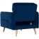 Кресло Finsoffa HYGGE Relax 1, раскл. тк. велюр Formula 788 т.синий