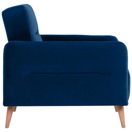 Кресло Finsoffa HYGGE Relax 1, раскл. тк. велюр Formula 788 т.синий