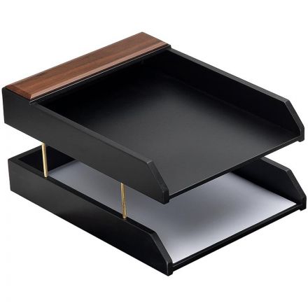 Набор настольный деревянный 8 предметов темный орех