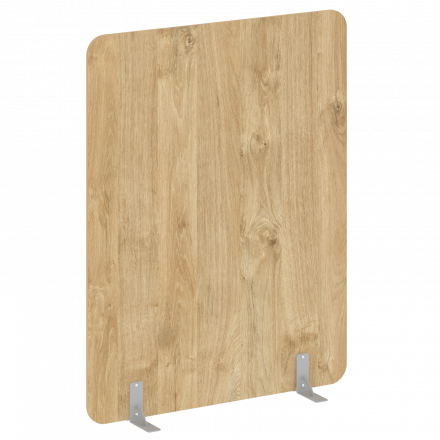 R-line Перегородки на металлических опорах на фетровых подпятниках DP.F-140-180 Тиквуд светлый/Серый металл 1400*18*1800