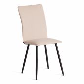 Стул обеденный La Rousse NEW, флок , бежевый/черный, 7, 45x55x93 см