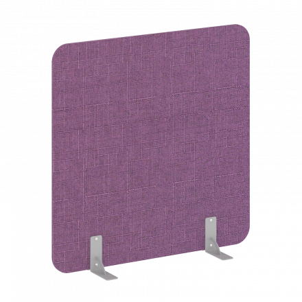 R-line soft Перегородки на металлических опорах на фетровых подпятниках AP.F-120-120 Romeo 06/Серый металл 1200*18*1200