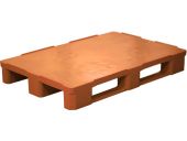 Паллет 1200х800х160 мм (cплошной на3-х полозьях) гигиенический оранжевый