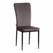 Стул VERTER (mod. BC577-DC) металл, флок, 41 х 52 х 95 см, Dark grey (темно-серый) HLR24 / черный