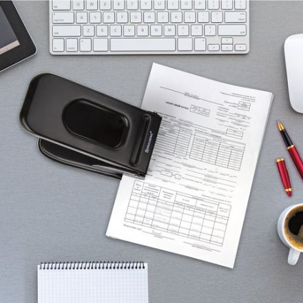 Дырокол металлический МОЩНЫЙ BRAUBERG "Heavy duty", до 60 л., черный, 226868